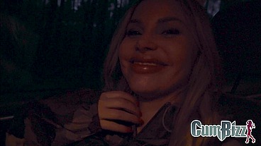 Woods Hide and Seek Gone Wrong – Bimbo Blonde Swallows BBC Cum Loads