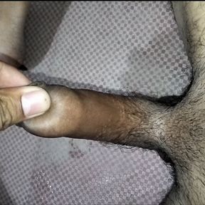 Cock masterbation in bathroom