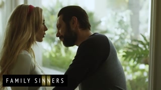 FAMILY SINNERS - Seductive Blonde Stepsister Surrenders To Her Stepbrother’s Deep Oral Pleasure
