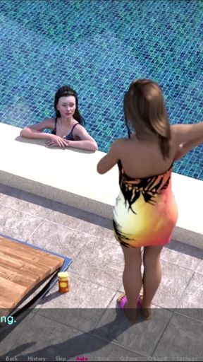 Day 3 - Free - Part 3 - Ellie and Sophia Had a Wonderful Time at the Swimming Pool