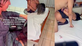 hotwife tem primeira experiencia bdsm com novinho pirocudo que esfolou seu cuzinho