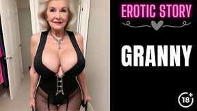 [GRANNY Story] Elevator Sex with a Horny GILF
