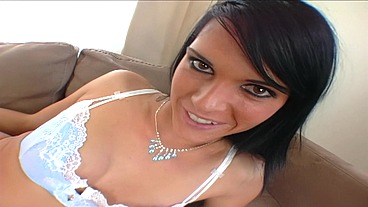 They'll be giving the brunette's boyfriend a blowjob in this hardcore, FFM threeway, until...
