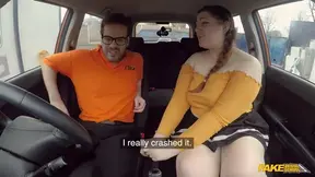 Cute Supersized Big Beautiful Women Crashes The Car For Real 1 With Estella Bathory