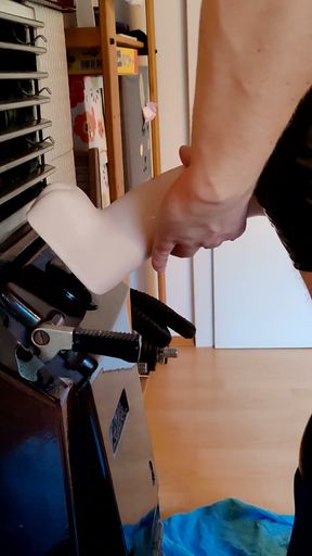 3 Big Dildos make Latex Slut happy   Clip 1