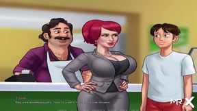 Teen Anime Chick Gets Horny and Seduces for Some Extra Cash in Summertime Saga