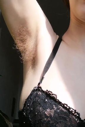 Hairy sweaty armpits