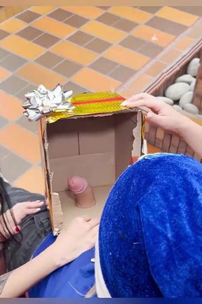 Threesome as a Christmas Gift While I Rub My Pussy with My Best Friend