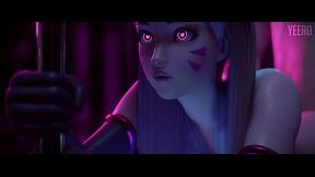 D.Va league of legends 3d animation fuck