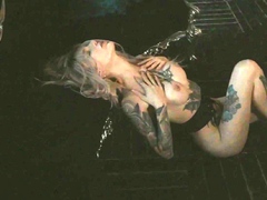 SANKTOR 030 - Striptease dance of the hot inked blonde