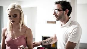 Horny big dick tutor manipulates and fucks a petite teen student