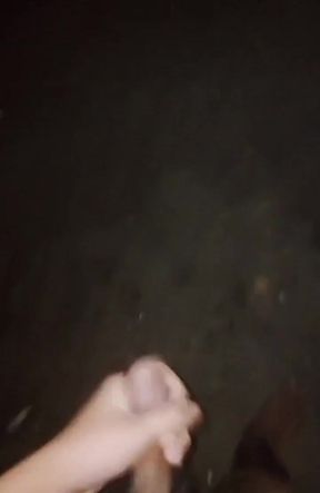 Waiting for Stepdad in the Dark. Cuming on the Street!