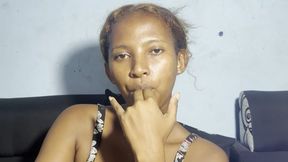 Lucia sucking her fingers - Sexy Ebony Teen Finger Sucking