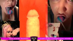 Sniff the fresh ooey goey panties as i turn you into a sissy cocksucker includes foot licking video version