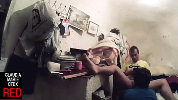 Blowjob, cum and sex in the trash