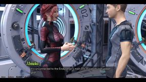 Stranded in Space - Holding Hands with Asian Scientist MILF