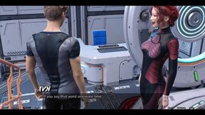 Stranded in Space - Holding Hands with Asian Scientist MILF