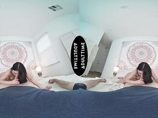 UP CLOSE VR - Lulu Chu Lacy Lingerie Date Talk Leads To Close Up Hard POV Interracial Screw
