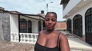 Bad Girl Ebony Walks In Hot Sun Heat Full Of Ideas Dirty Talk Her Way Through The Black Bitch Went Wild Exposing Her Big Pierced Boobs - Mastermeat1