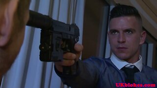 Fit brit assfucking ripped hunk