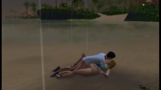 I caught up with a girl on the street and fucked right in the rain | Porno Game 3d