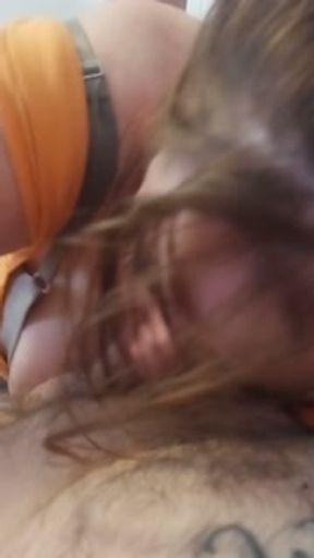 Babysitter sucks my touch starved cock