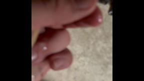 Jerk off in Condom