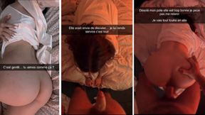 Cheating girlfriend gets a face full of cum