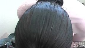 Holly&#039;s sucks and makes my black cock bust