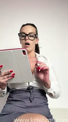 Hot teacher Mrs Bran: Be a good boy now or I will Fail you