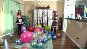 Maids Popping Balloons