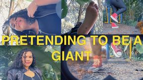 Pretending to be a GIANT - 4k New giantess Goddess Catarina