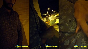 Hot colombian guy jerking off in public after a party night - Camilo Brown