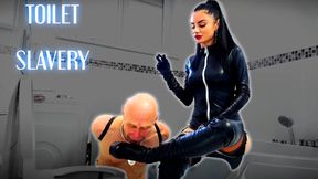 Toilet Slavery, Cigarette Ash and Objectification in Goddess Ambra’s bathroom