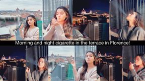 Morning and night cigarette in the terrace in Florence!
