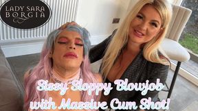 Sissy Sloppy Blowjob with Massive Cum Shot! (4K)