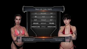 charlotte sartre vs spencer bradley female wrestling