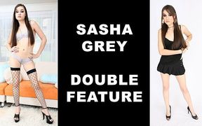 Sasha Grey Double Feature - 2 Complete Scene Compilation Including Anal Ass Fuck with Legendary Pornstar!