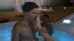 My Stepbrother &#039;s Wife #48 - As part of the dare, John licked Jennifer and Justine&#039;s feet - highlight