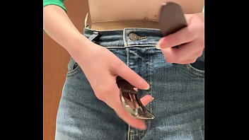 COMPILATION of 2 videos: Russian slim girl puts on daily pad with tampon inside_ girl changes maxi pad