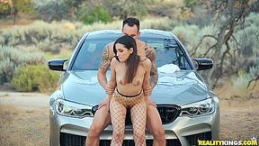 A Super Hung Stud Fucks A Teen 18+ In Fencenet Tights Ev