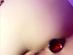 Sexy Alyssa Reece horny solo toy masturbation action