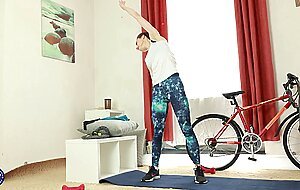 Barbora or, former slim ballet dancer milf barbora or loves working out while getting nude and