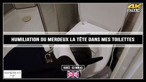 Humiliation du merdeux la tête dans mes toilettes 4K ST