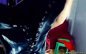 Two shemales wanking on webcam