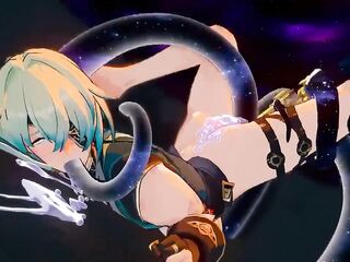 Anaxa Drilled By Monster - Honkai Star Rail