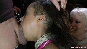 Slaves deep throats public ravaged