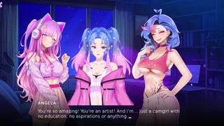 Juno Plays Hentai Stories (Lesbians Mia and Angela)