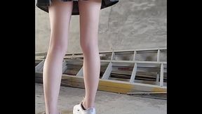 I masturbated in the ruins without underwear.