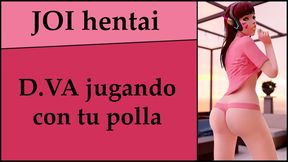Horny D.VA Gives Joi Instructions in Spanish for Hot Anime Fun